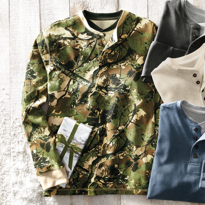 Thermal Henley, Camouflage, large