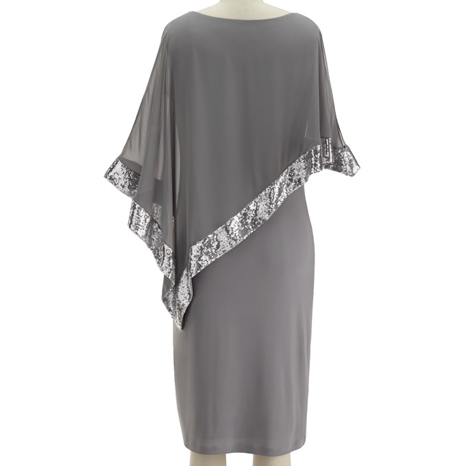 Clarice sequin on sale cape dress