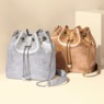 Metallic Bucket Bag, , large