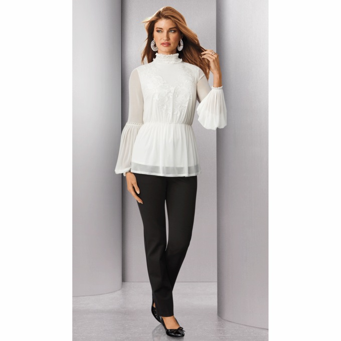 Holly Lace Knit Top, , large
