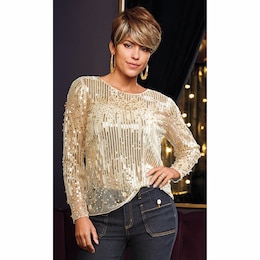 Sutton Sparkle Top, , large