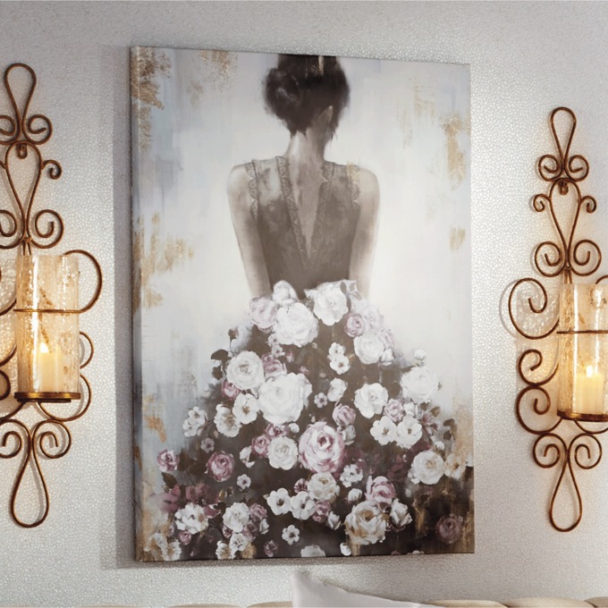 Floral Gown Wall Art, , large