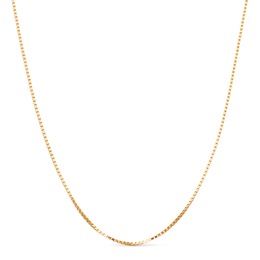 Gold Box Chain Necklace, , large
