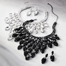 Crystal Marquis Bib Necklace & Earring Set, , large