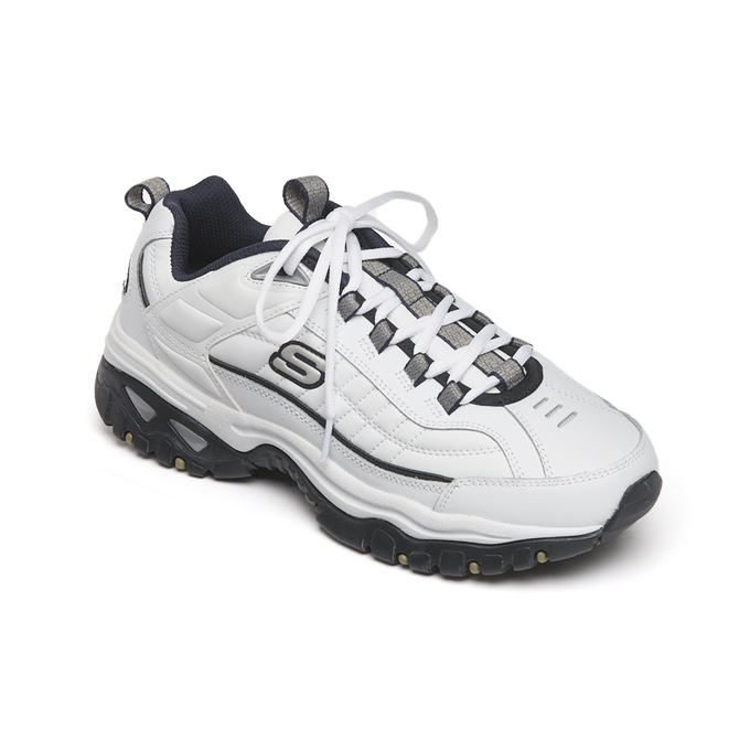 Skechers Men’s Energy - After Burn Shoe, White Navy, large
