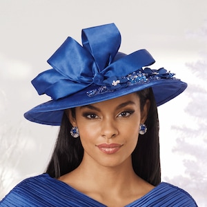 Felicite Hat, Bright Navy, large