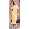 Annelli Flowy Georgette Maxi Dress with Asymmetric Layers and Embroidery, , large