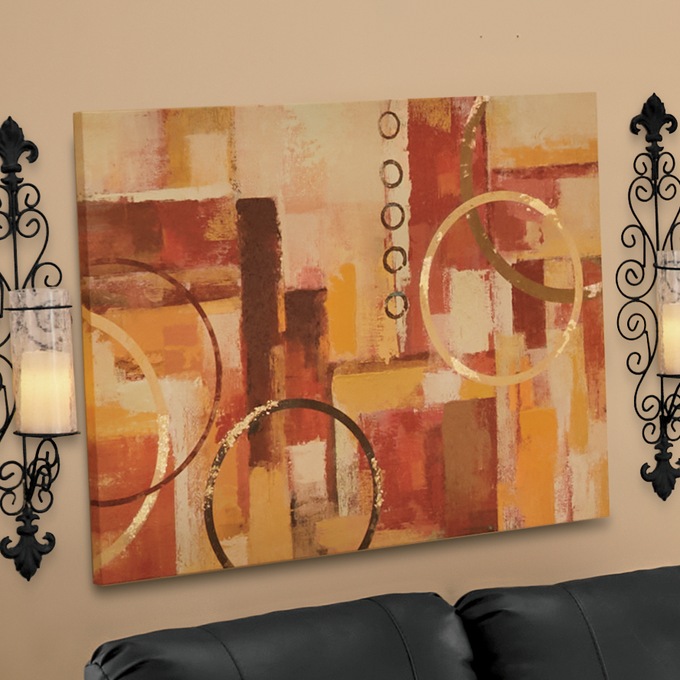 Abstract Circles Canvas, , large