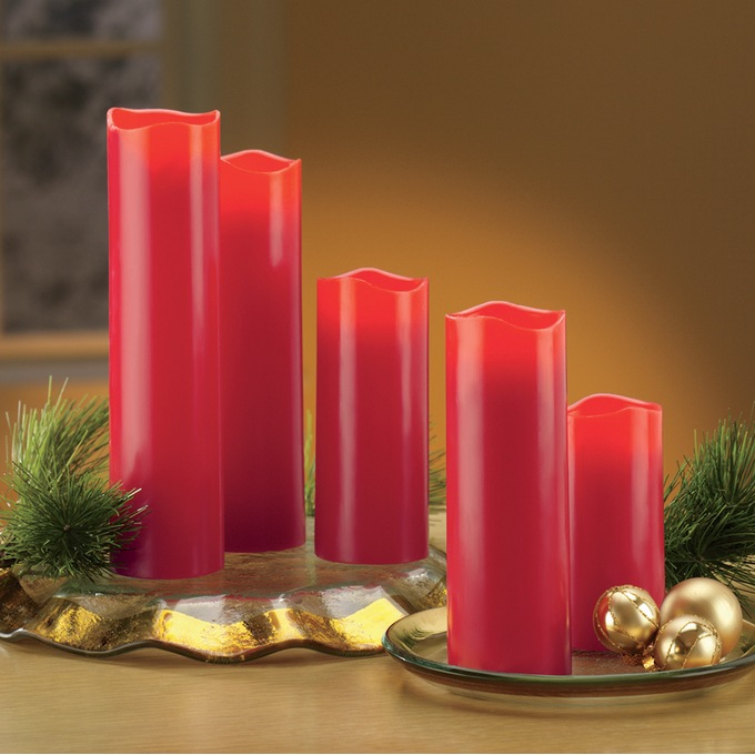 5-Piece Flameless LED Candle Set, , large
