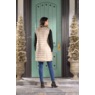 Remy Women&rsquo;s Reversible Long Puffer Vest with Faux Fur and Quilted Sides, Bronze, large