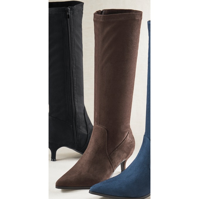 Amanda D'laurie Tall Faux-Suede Stretch Boot for Women, , large