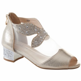  Mesh &amp; Bling Women&#39;s Shootie with Silvery Accents, Beads &amp; Sequins &amp; 1.5&rdquo; Heel, , large