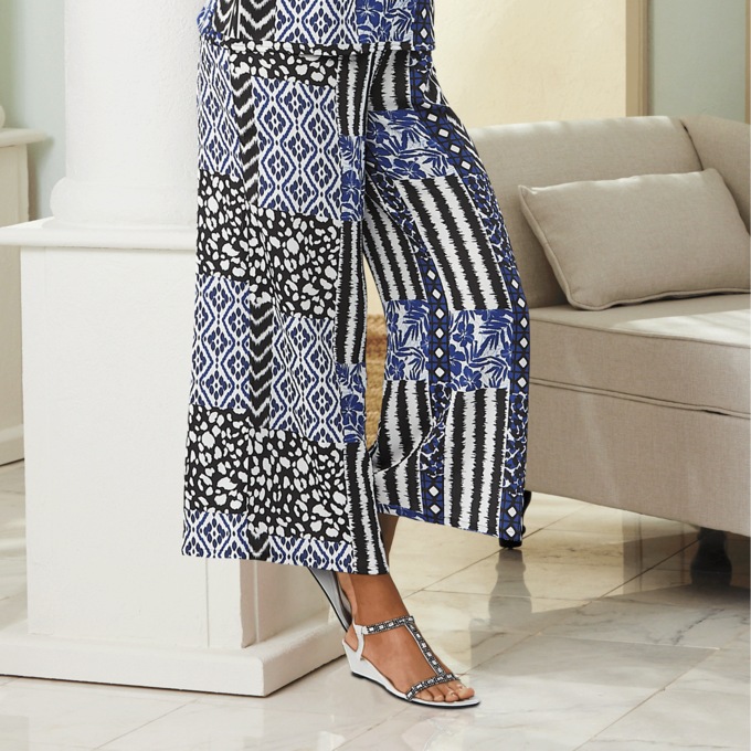 Pamina Patch-Print Pant, , large