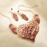 Faceted Ombré Crystal Bib Necklace, , large