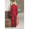 Alouette 4-Piece Women's Pant Suit with Sequin-Tweed Jacket and Statement Bow, , large