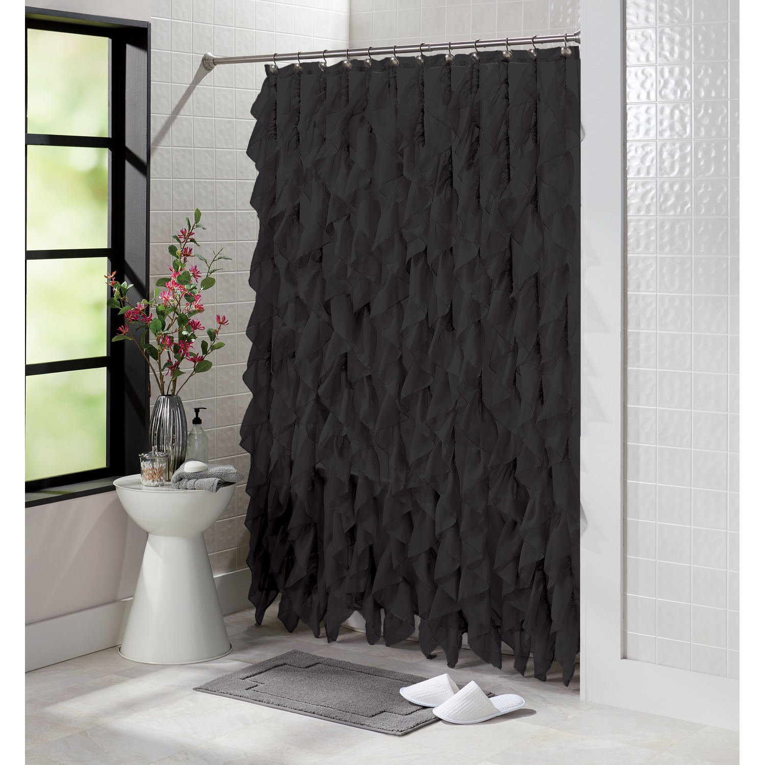 Dark online shower curtain