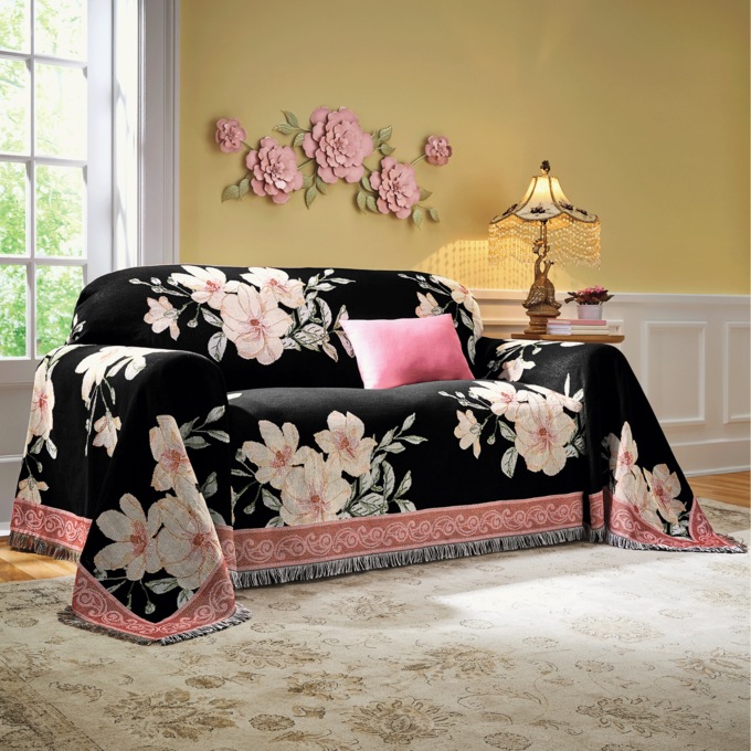 Beaded Scalloped Victorian Lamp, , large