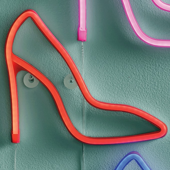 High Heel Shoe LED Light, Red, large