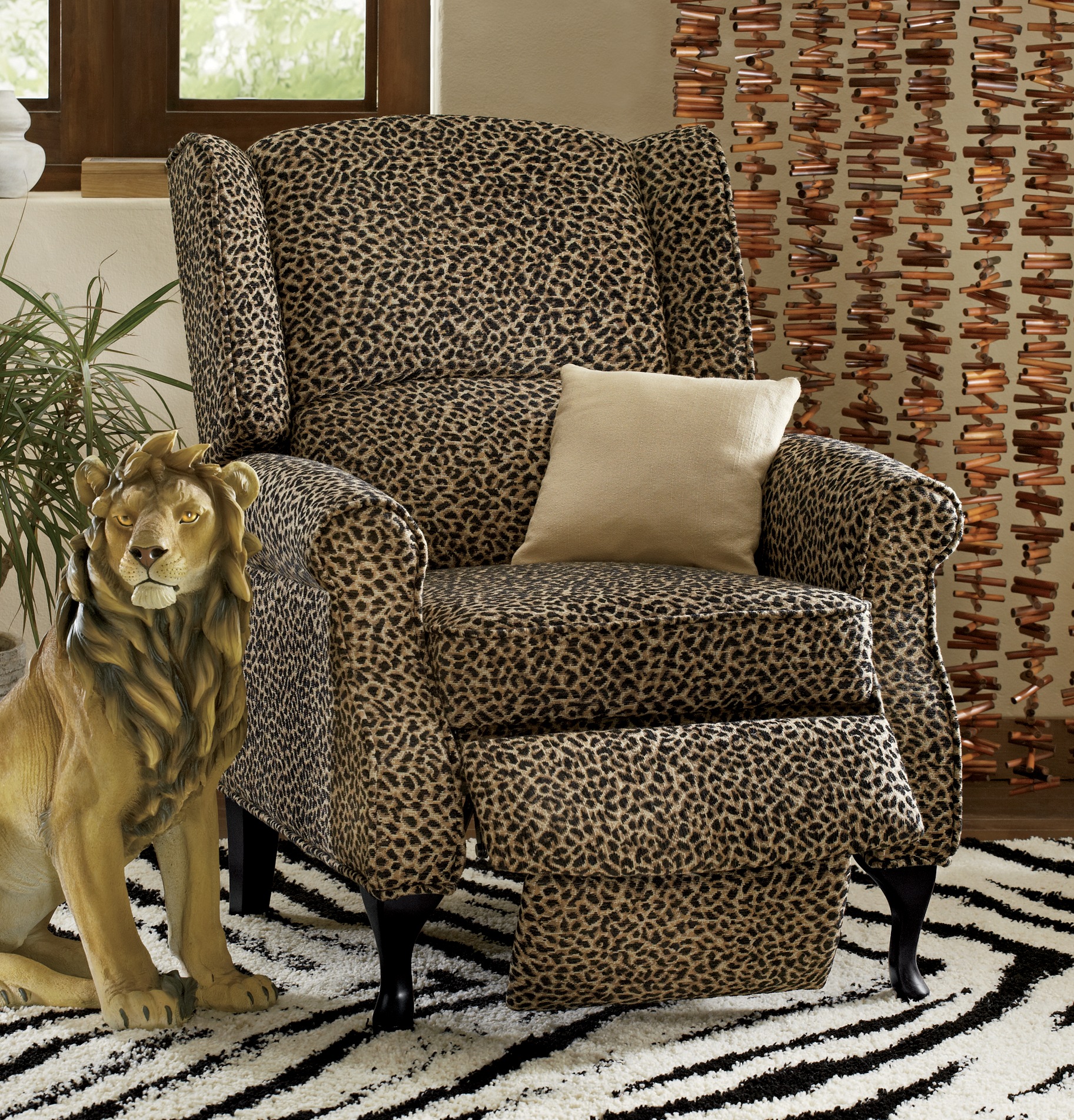 leopard recliner