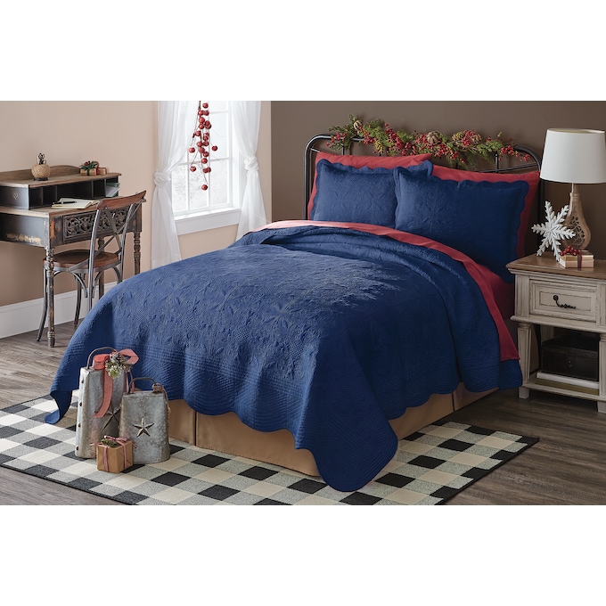 Chateau Oversized Reversible Cotton Quilt, , large