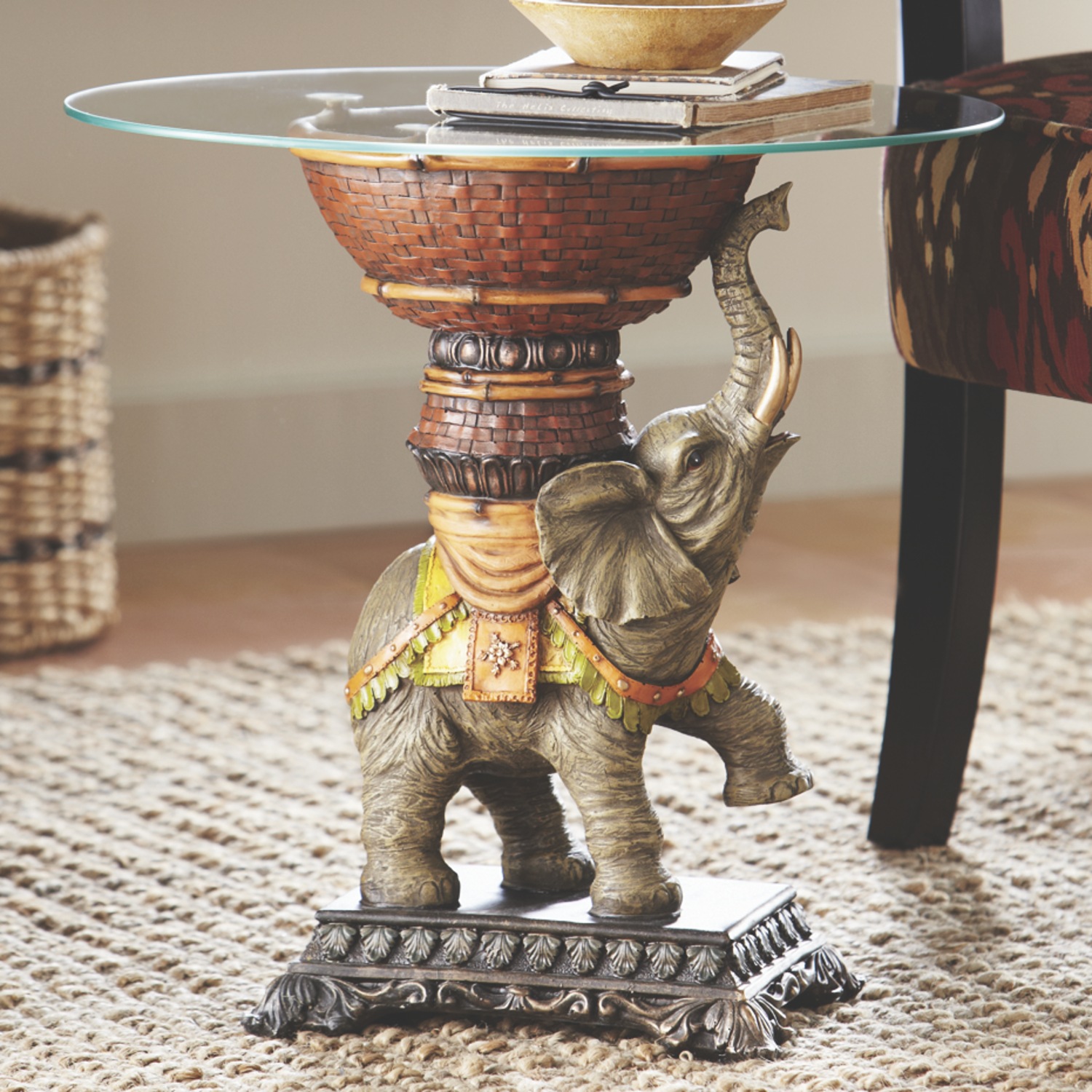 Elephant Table Midnight Velvet