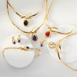 Color Crystal Necklace, Bracelet, Earring &amp; Ring Set, , large