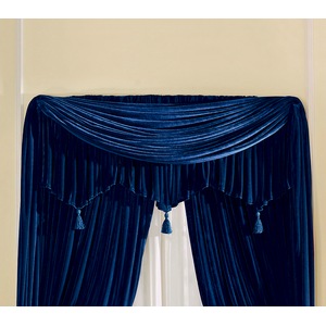 Woven Velvet Ascot Valance, , large