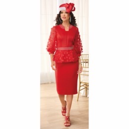 Daniella Skirt Suit and Hat, , large
