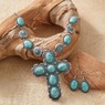 Faux-Stone Southwest Necklace and Earring Set, , large