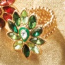 Crystal Enamel Stretch Ring, , large