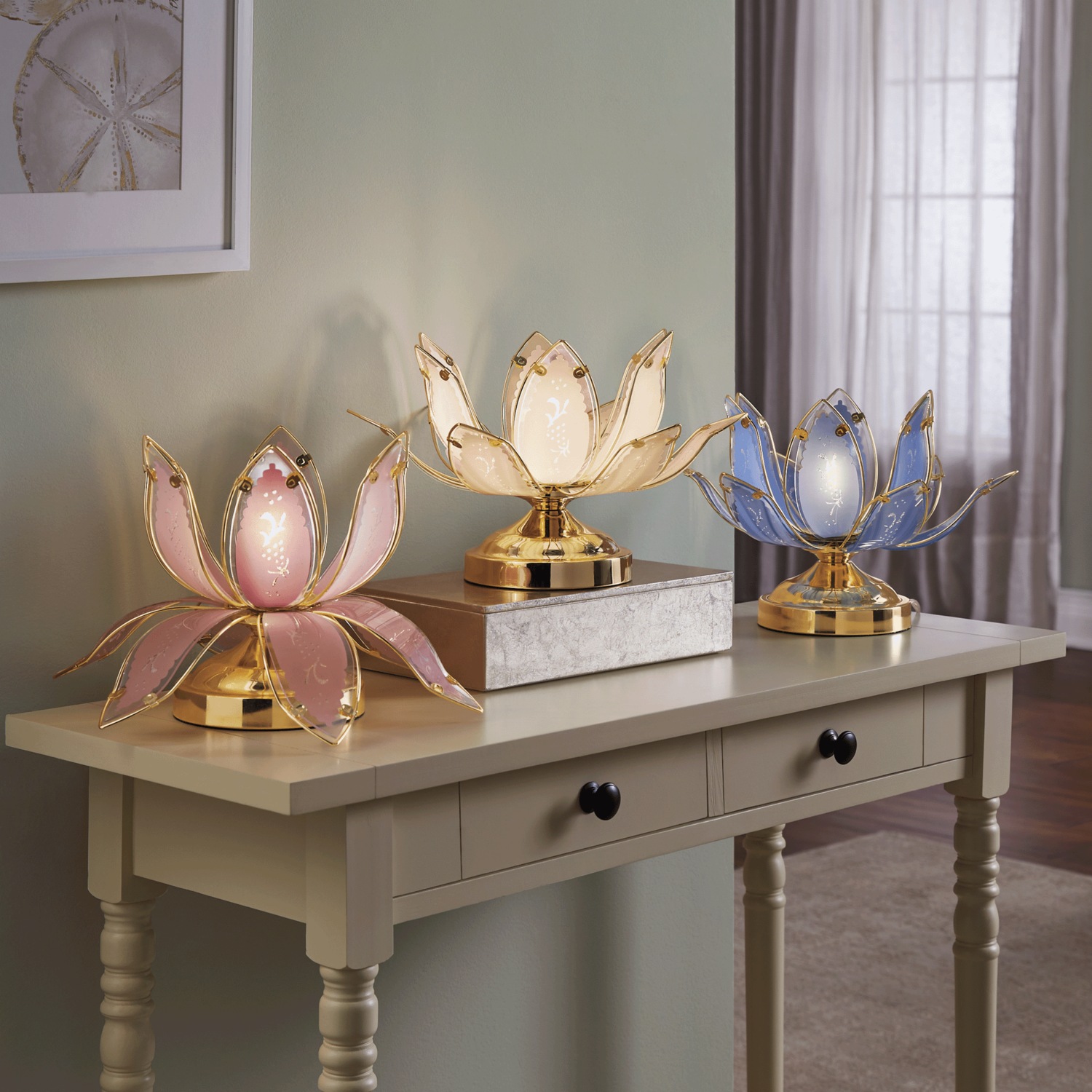 Lotus Touch Lamp | Midnight Velvet