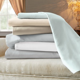 1200 Thread Count Cotton-Blend Sheet Set, , large