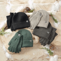 Britt's Knits Tahoe Waffle Hat and Glove Set, , large