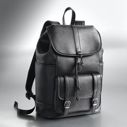 Men&rsquo;s Faux-Leather Satchel, , large