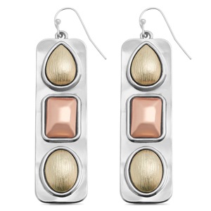 Tricolor Earrings, , large