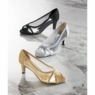 PICABOO Peep-Toe Mesh Pump with Glitter Accents for Women, , large
