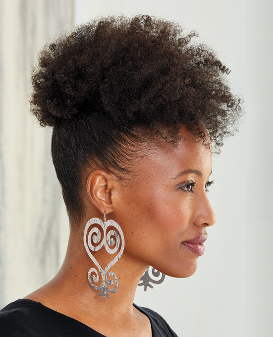 African Symbol Earrings, , large
