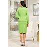 Arabella Women's Stretch Knee-Length Skirt Suit with Removable Brooch, , large