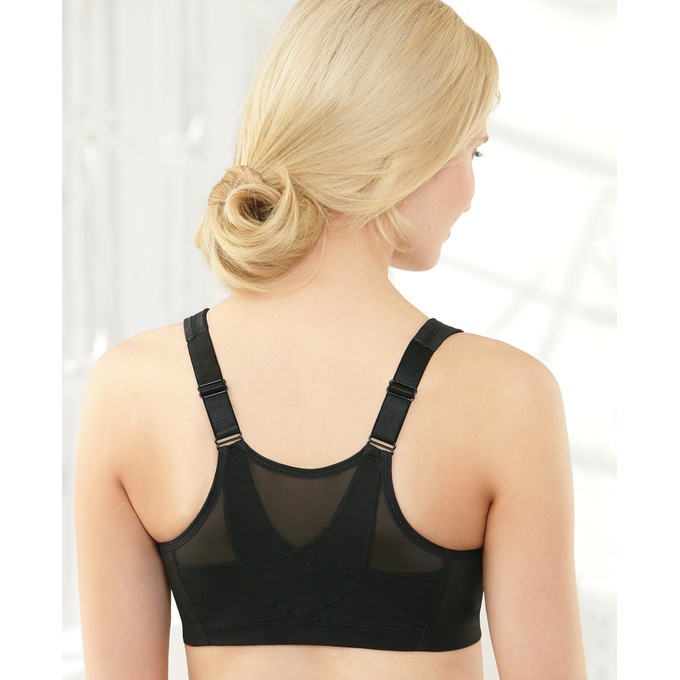 Posture Back-Support Bra by Glamorise®, Black, large