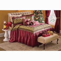 Kingston Embroidered 6-pc. Skirted Bedspread Set, , large