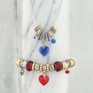 Personalized Birthstone Heart/Slider Bracelet, , large