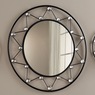 Round Gem Burst Wall Mirror, , large