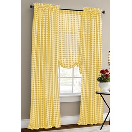 Gingham Check Panel, Yellow, large
