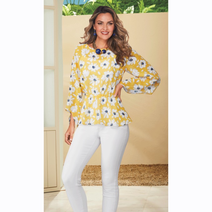 Paradise Peplum Blouse, , large