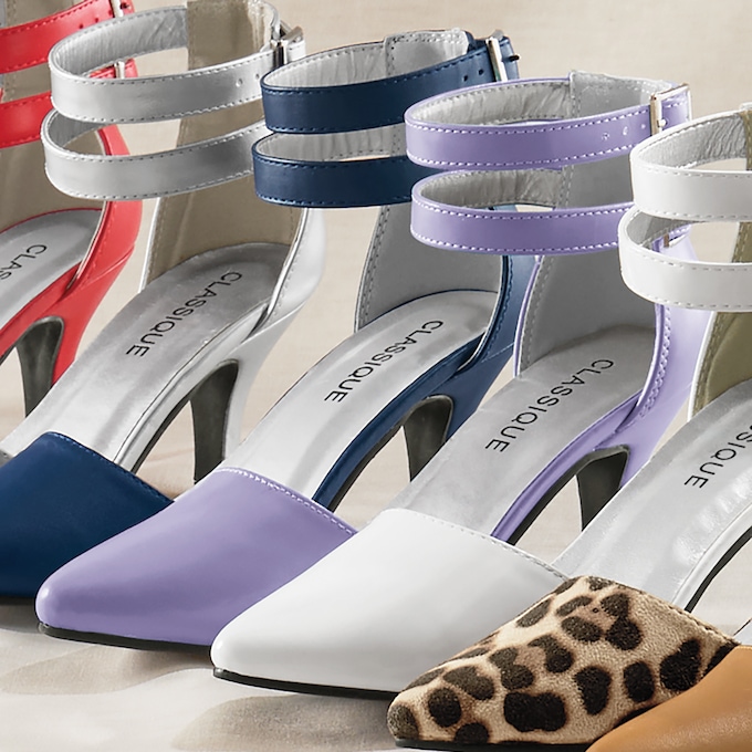 Camlo Pump with Double Ankle Strap in Lots of Colors, , large