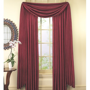 Crushed Faux Silk Window Scarf, , large