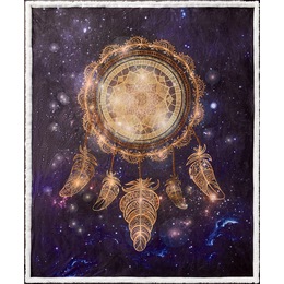 Celestial Dreamcatcher Novelty Sherpa Throw, , large