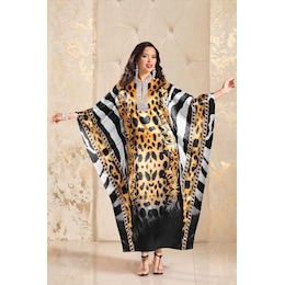Claire Crystal Caftan with Bold Chunky Rhinestone Accents, , large