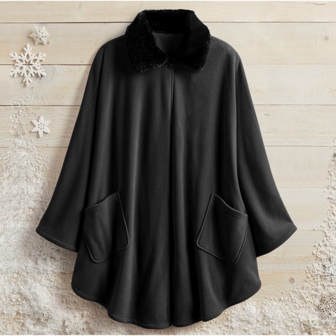 Classic Fleece Cape, , large