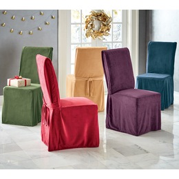 Slipcovers Chair Covers Midnight Velvet Devonshire Velvet Dining Chair Cover